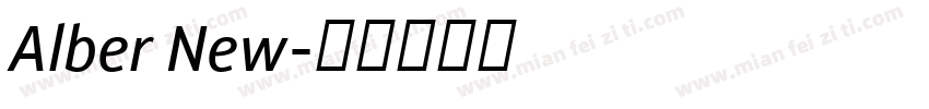Alber New字体转换